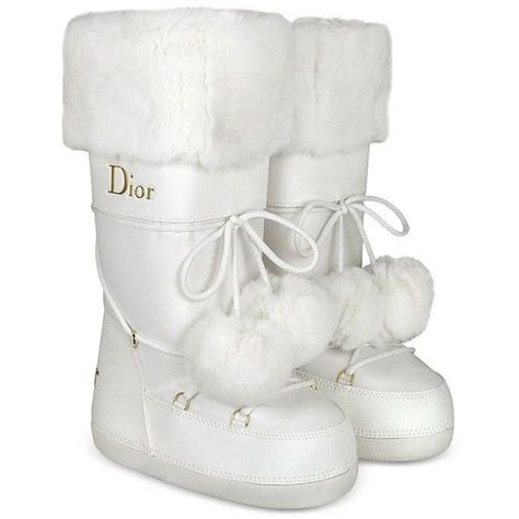 dior white moon boots|christian Dior snow boots.